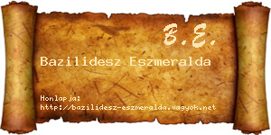 Bazilidesz Eszmeralda névjegykártya